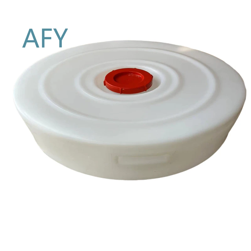 Car Plastic Cylindrical Low Bucket Food Grade 40kg for Bed Car Modified Spare Tire Pit Water Tank Storage Container for SUV