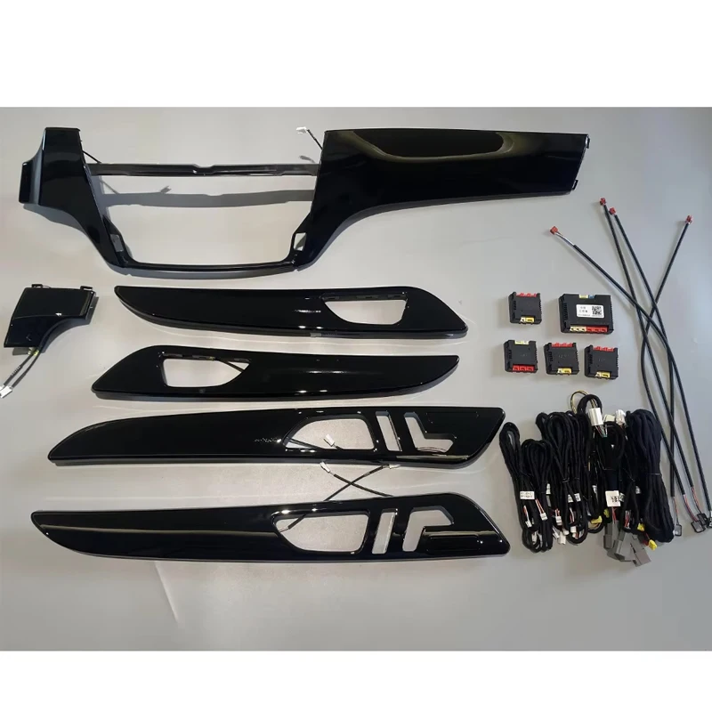 

Для Mercedes-Benz ML GLE GL GLS W166 X166 2012-2019 Автомобильный светодиодный комплект обновлений окружающего освещения, автоматическая отделка дверей, атмосферная лампа, настройка