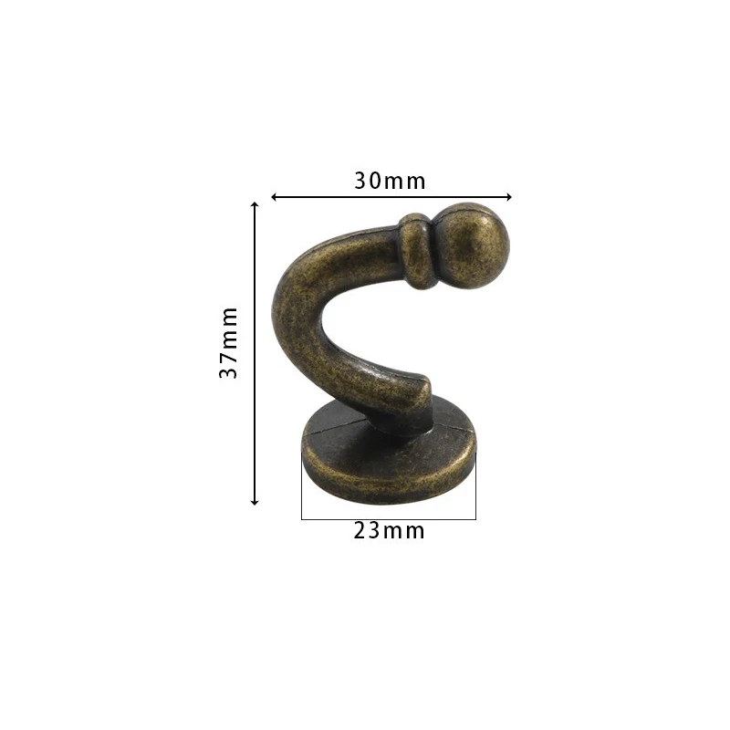 Premium Multi-Purpose Hooks, Heavy Duty Zinc Alloy Single Hook, Suitable for Cabinets