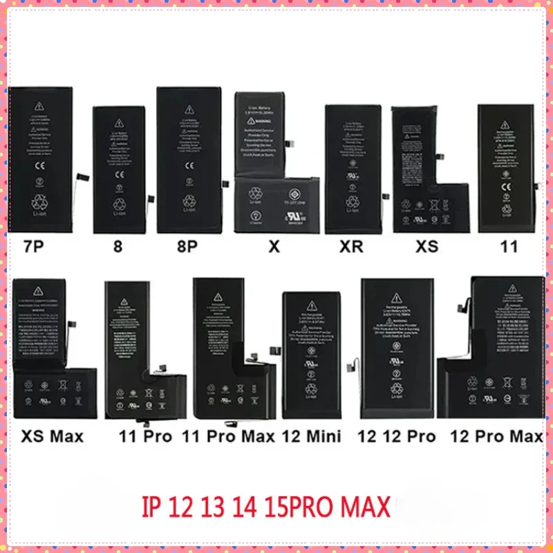 Battery For IPhone 14 15 Pro Max 11 Pro 12 13 Mini Pro Max Real High Capacity Replacement Mobile Phone Batteries