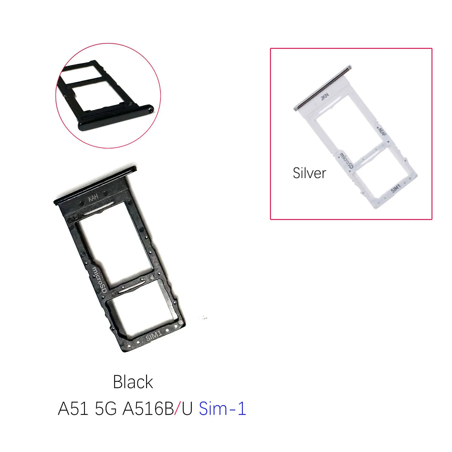 For Samsung A40 A41 A415 A42 A426 A51 A516V A52 A72 Sim Card Tray Slot Holder Socket Repair Parts