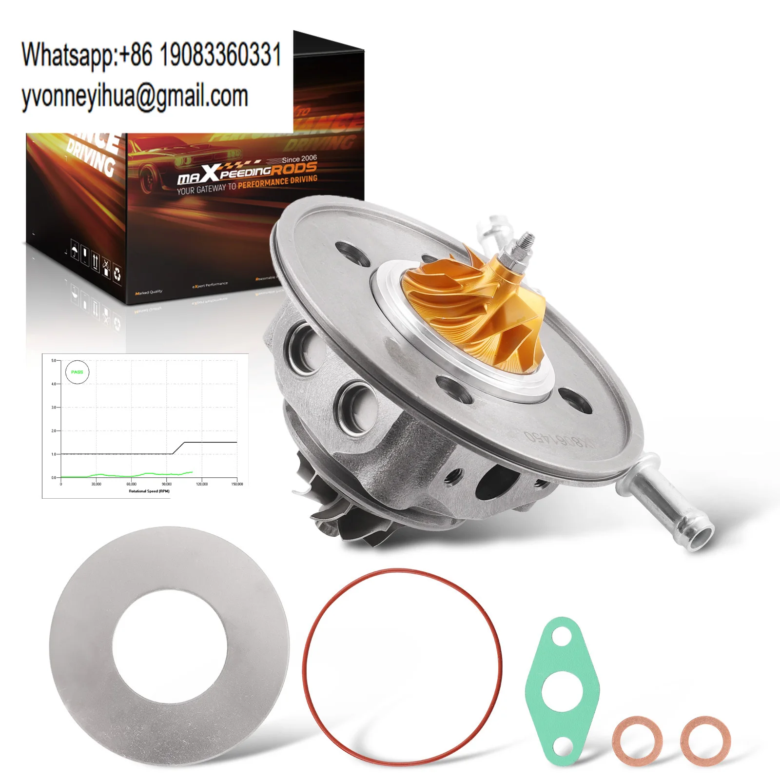 

MaXpeedingrods Billet Turbo Cartridge CHRA Fit For Ford 1.0 EcoBoost For Focus Fiesta C-Max 74KW / 92KW