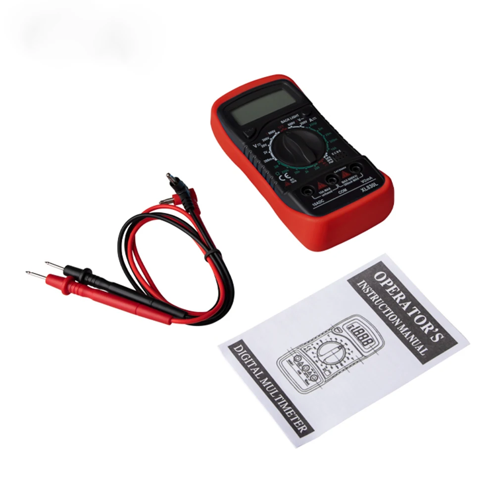 Handheld Digitale Multimeter Ohm Voltage Tester Meter Multimetro XL830L Ac/Dc Ampèremeter Met Thermokoppel Lcd Backlight Display Nieuwe