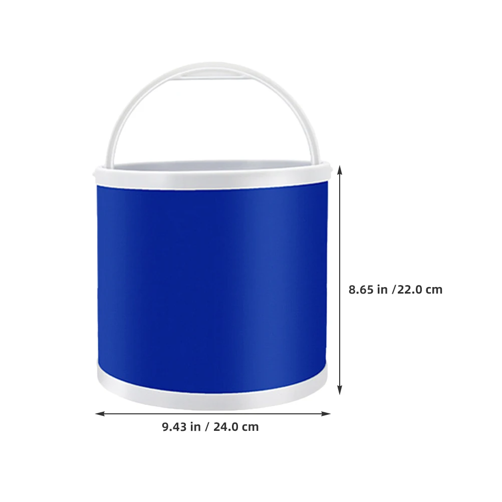 

Portable Fishing Bucket 9L Foldable Water Container Camping Car Wash Outdoor Storage Box Collapsible Bucket H