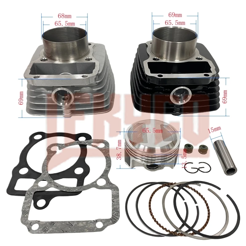 

Motorcycle Accessories 65.5mm Engine Parts Cylinder Kit Big Bore Motor for CG150 ZJ150 ZJ CG 150 150cc Big to 250cc Motoblock
