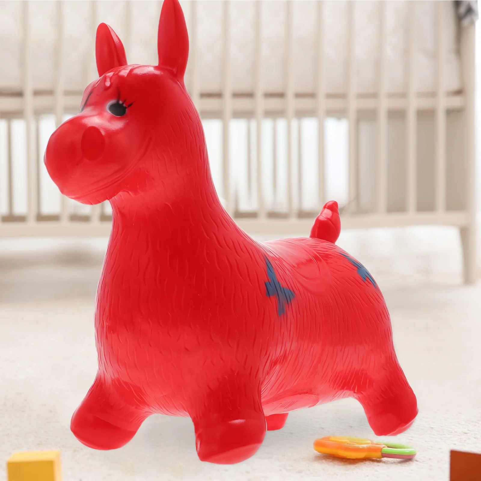 1pc inflável mini pvc animal brinquedo criativo engraçado música jogando brinquedos para interior e exterior jogando decoração prop (colo aleatório