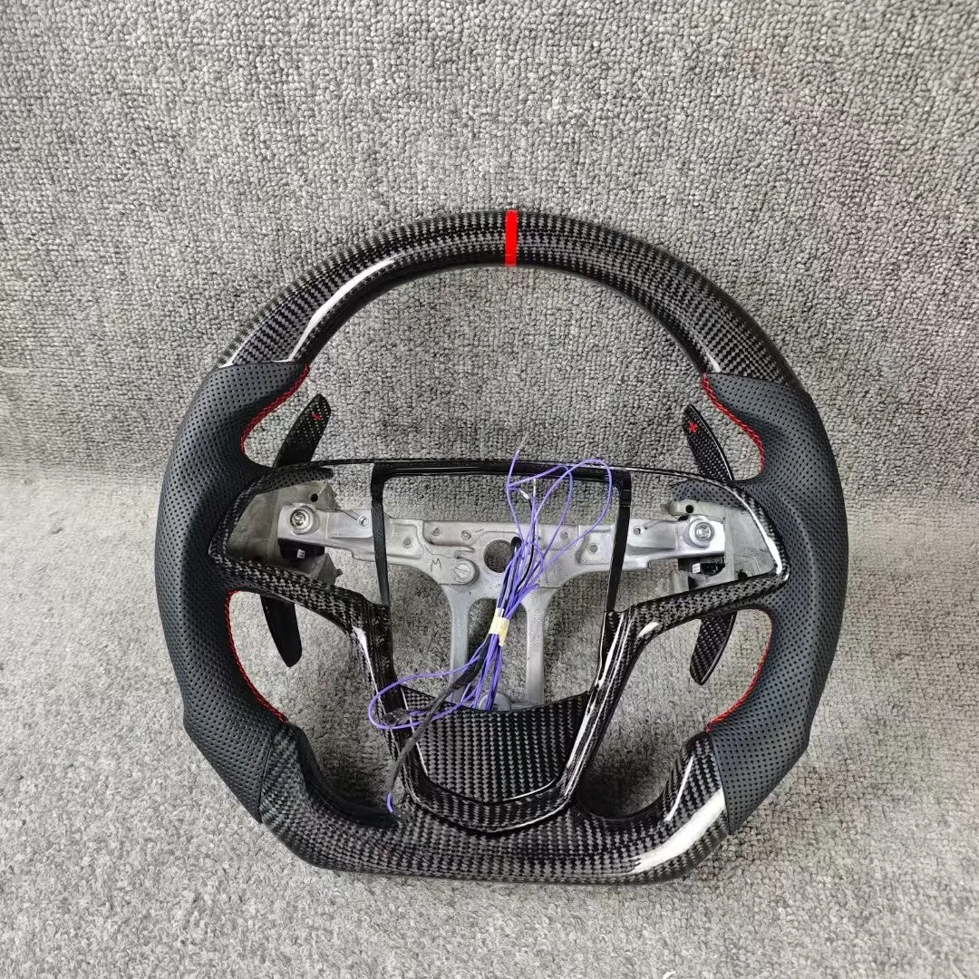 

Customized Car accessories for Cadillac ATS CTS XTS 2013 2014 2015 2016 2018 Carbon Fiber Steering Wheel