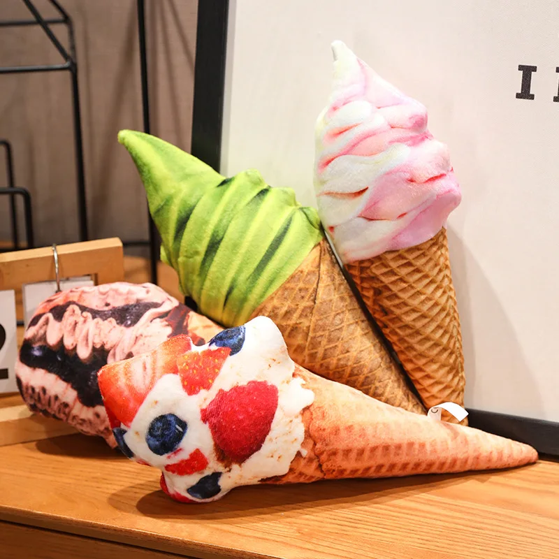 

Тематическая подушка для мороженого, мягкие плюшевые игрушки, мульти-ароматизированный сладкий конус для мороженого, куклы, подушка, детские подарки на день рождения, декор для дома