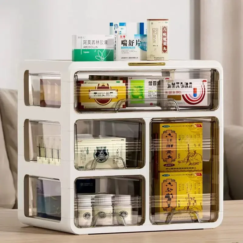 Desk Drawer Organizer Large Medicine Storage Box Office Holder Stationery Makeup Organizer Box Drawer Desk Accessories