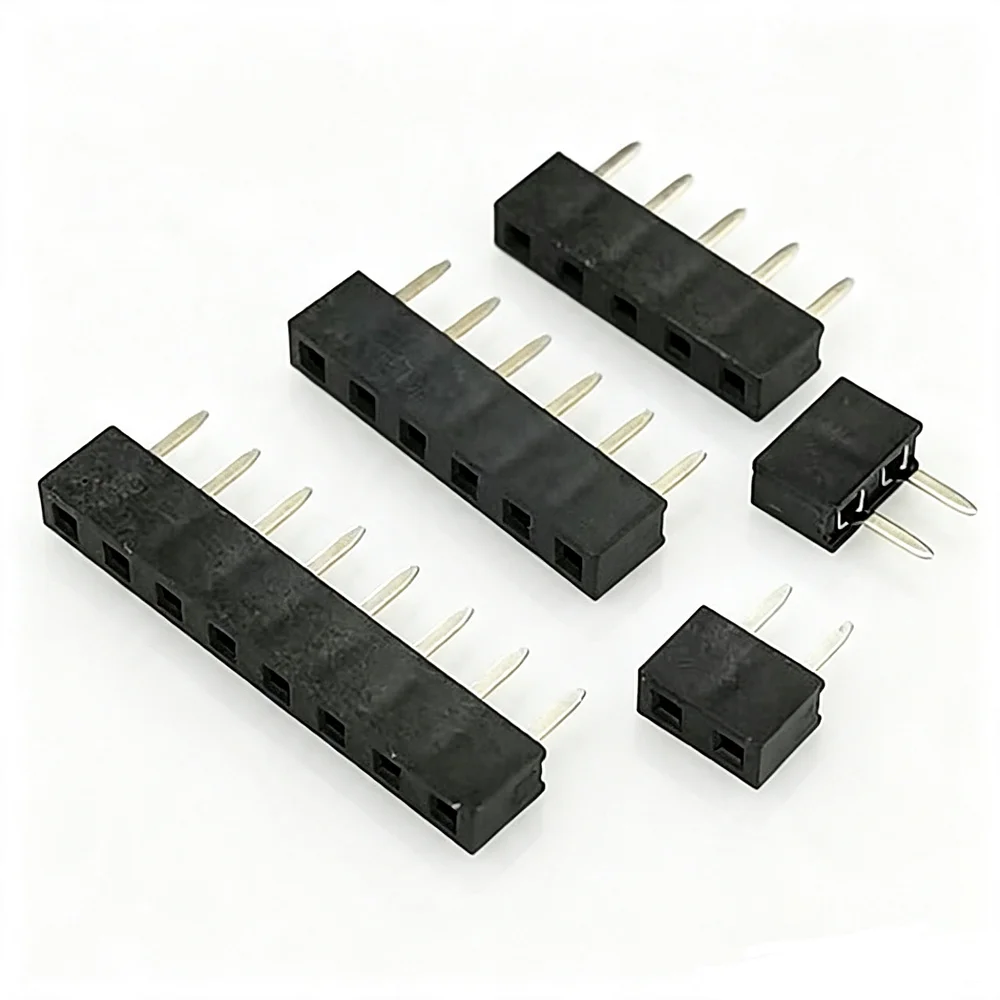 100pcs 2.54mm PH3.5 Low Short Profile Straight Single Row 1x2/3/4/5/8/10/12/24P Rohs Gold PCB Female Pin Header Socket Connector