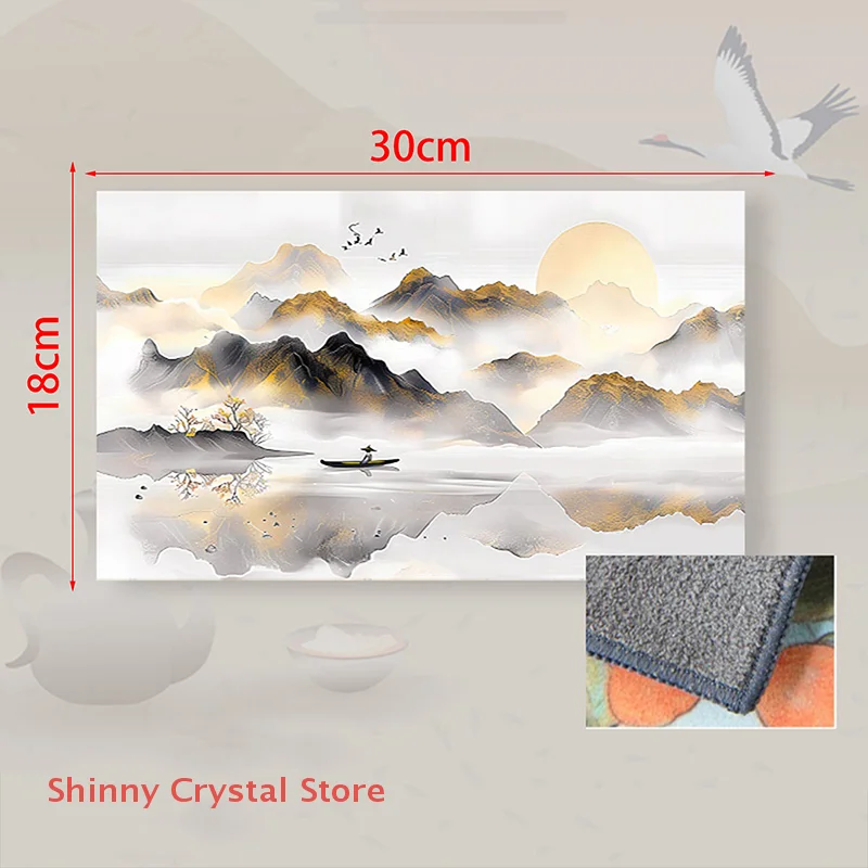 جديد 30*18 سنتيمتر منشفة شاي الراقية مع النمط الرجعية واللوحة الملونة ، قماش خاص لشرب الشاي ، طقم شاي ممتاز