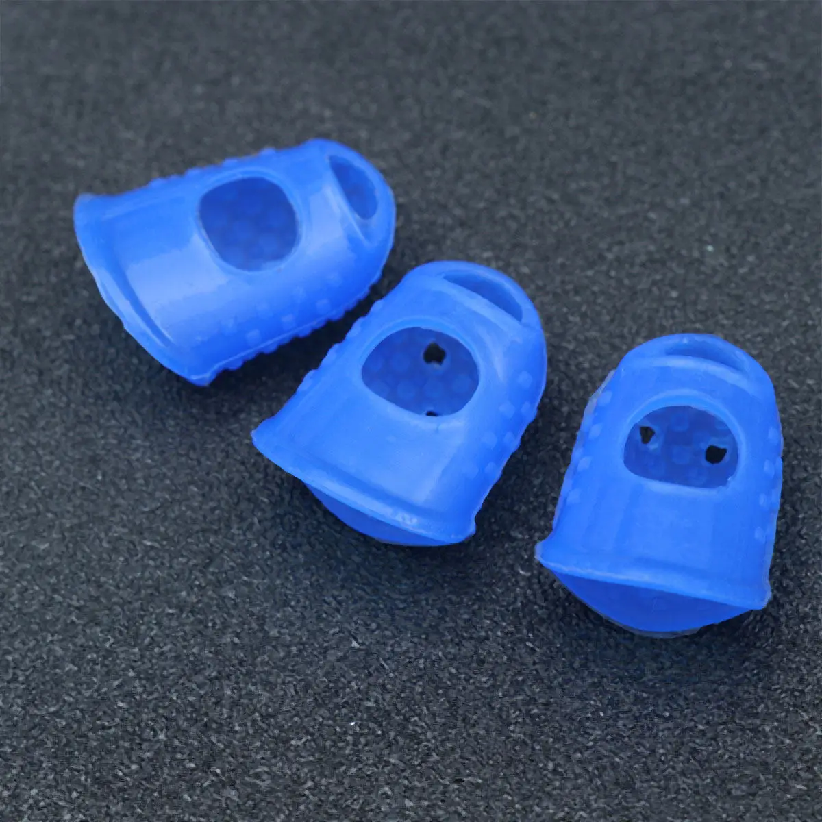 3Pcs Fingertip Grips Non-Slip Anti-Scalding Dark Blue Size S Finger Tips Protection for Counting Sorting Collating Guitar