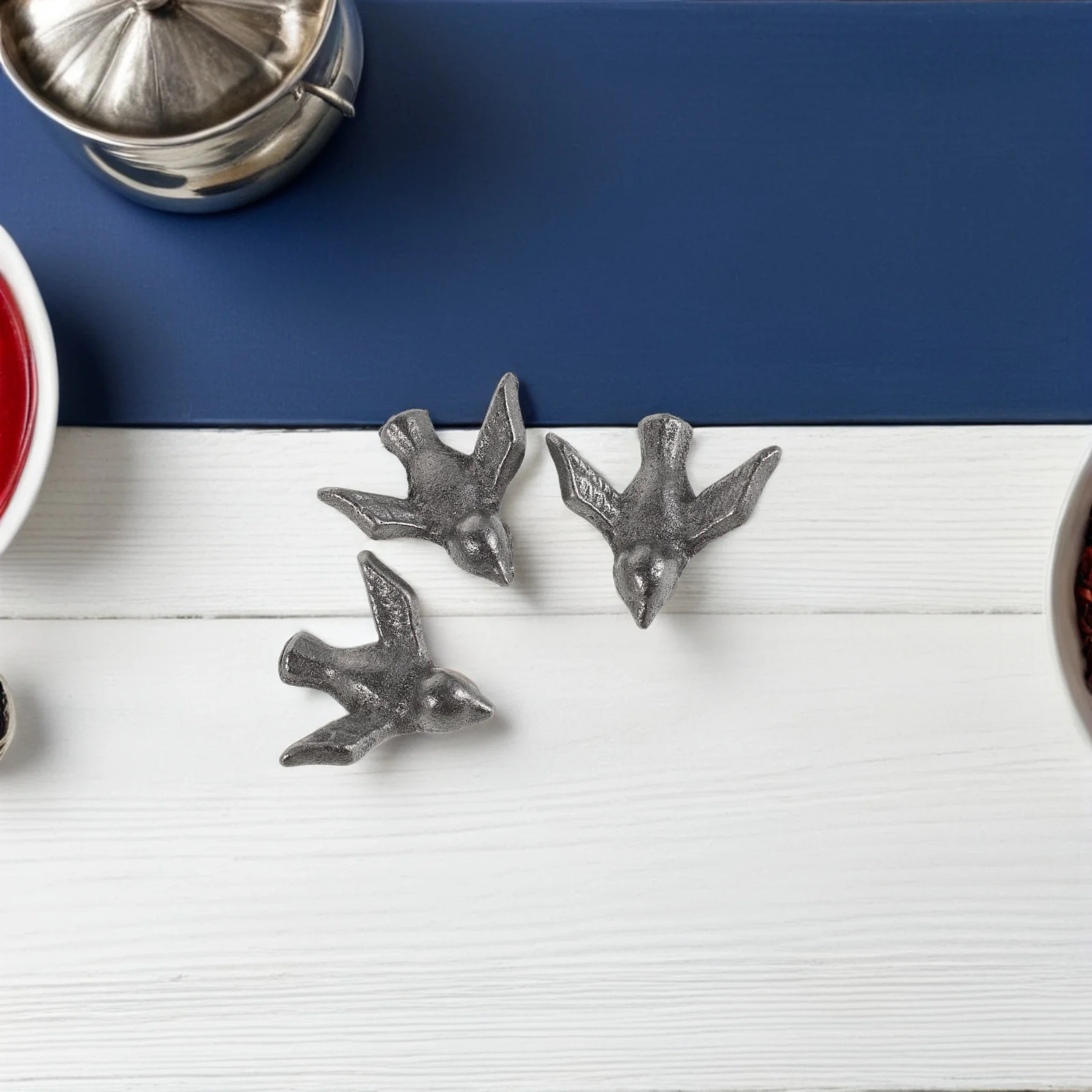 

6pcs Cast Cooking Tool: Natural Iron Birds For Vegan, Pregnant Women, Kids, Athletes Reusable Iron Supplement Kitchen Gadget For