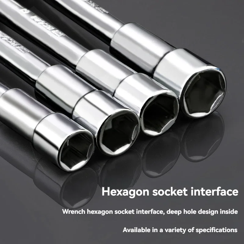 TUOSEN L نوع الأنابيب ثقب الكوع وجع مزدوج الرأس الخارجي مسدس المقبس كم المفك إزالة إصلاح المسمار الجوز #3