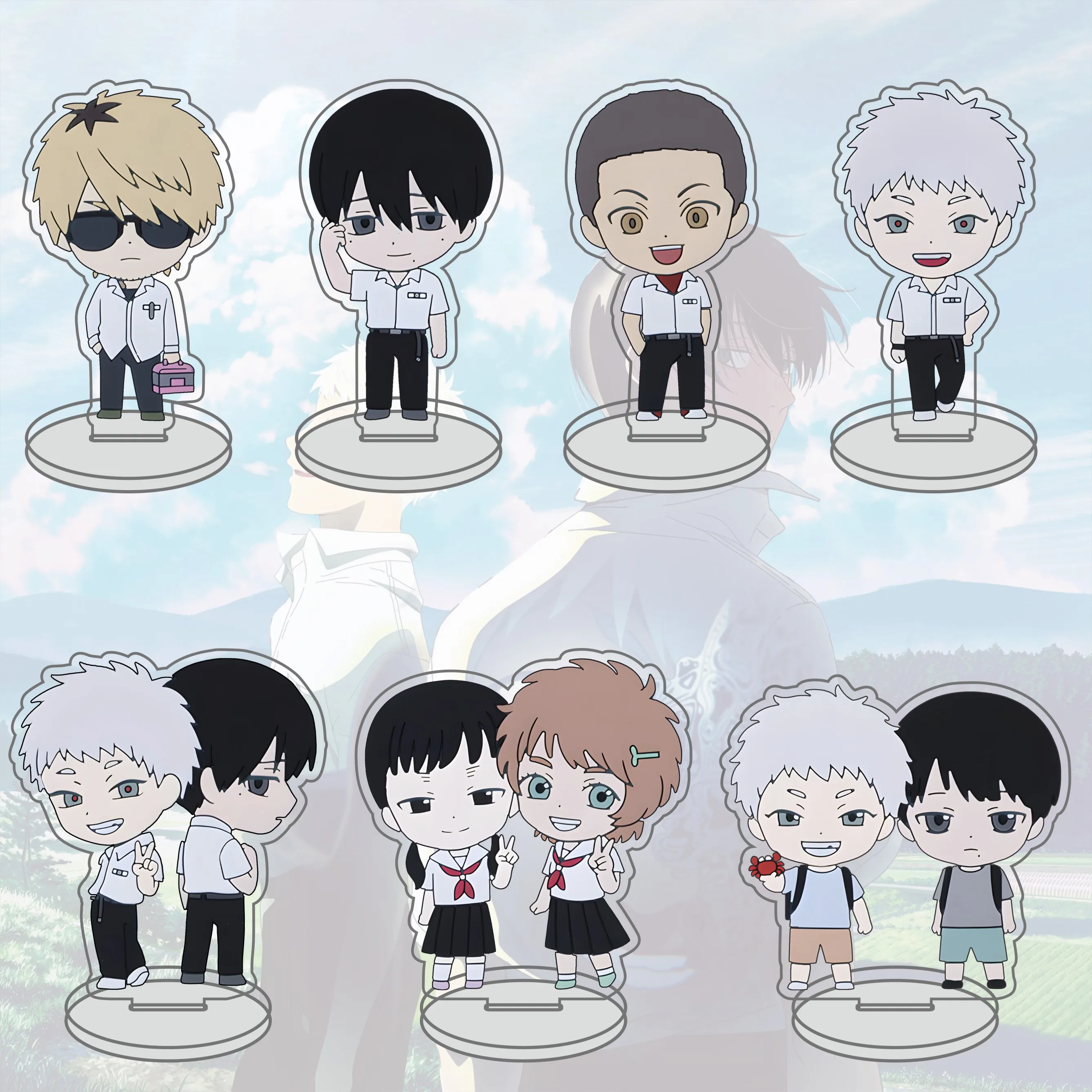 

Anime The Summer Hikaru Died 10CM Acrylic Yoshiki Tsujinaka Anime Desktop Ornament, Room Decoration Gift for Friends Fans