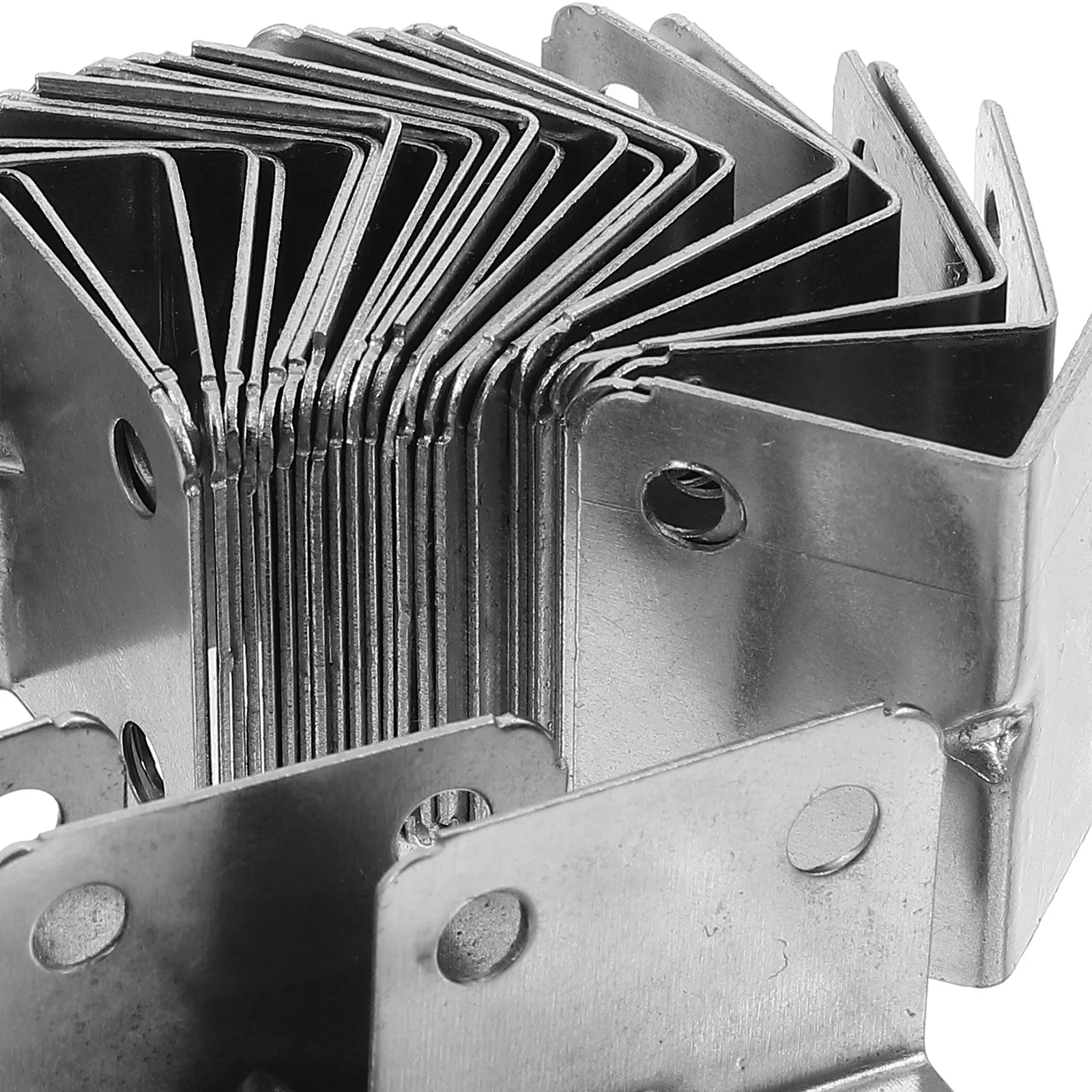 

50Pcs Heavy Duty Metal L Shape Corner Braces for Wood DIY Furniture Projects and Repairs Stable Connection Table Top Fasteners