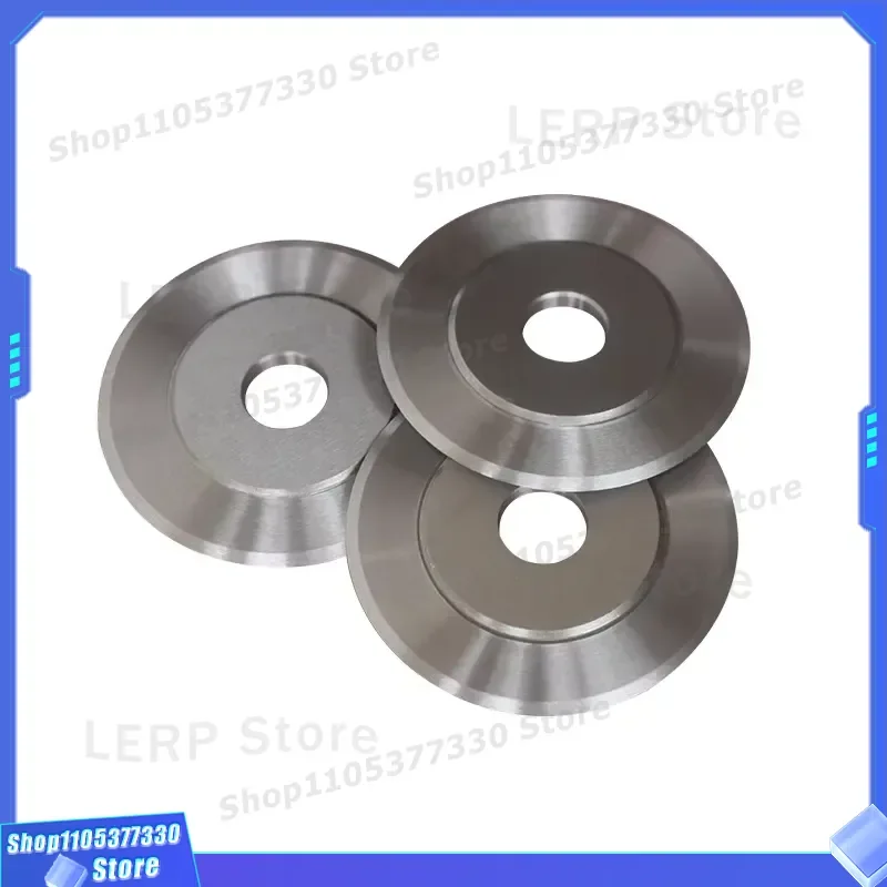 Pneumatic Cutting Tool Holder with 70x40x1mm Stainless Steel Round Blade for Industrial Precision Trimming and Slitting