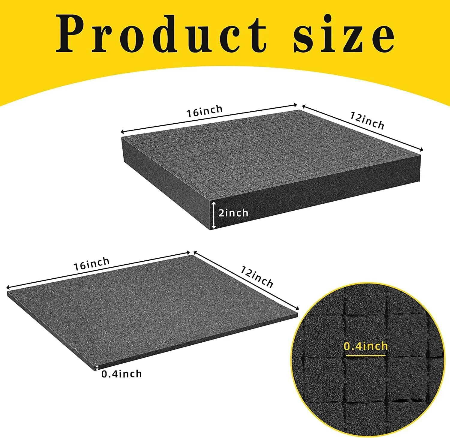 Pre cut foam insert kit grid process foam cube foam hand tear filling DIY grid cotton shockproof fixed block sponge filling