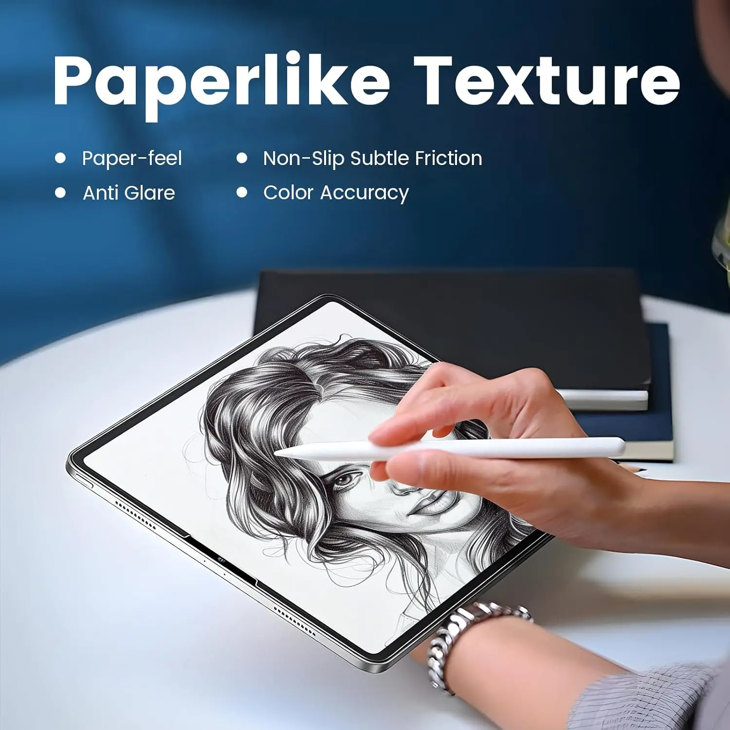 1Pcs Detachable Magnetic Paper Feel Screen Protector for iPad Air 13 2025 Write and Draw Like on Paper Tempered Film - view 2