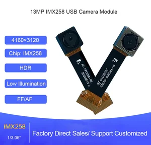 Bilashmart 13Mp IMX258 cmos Mini Camera Module FF/AF Low Illumination HDR 68 Degree FPC Flat Cable MiPi Interface 4160×3120 Smart watch
