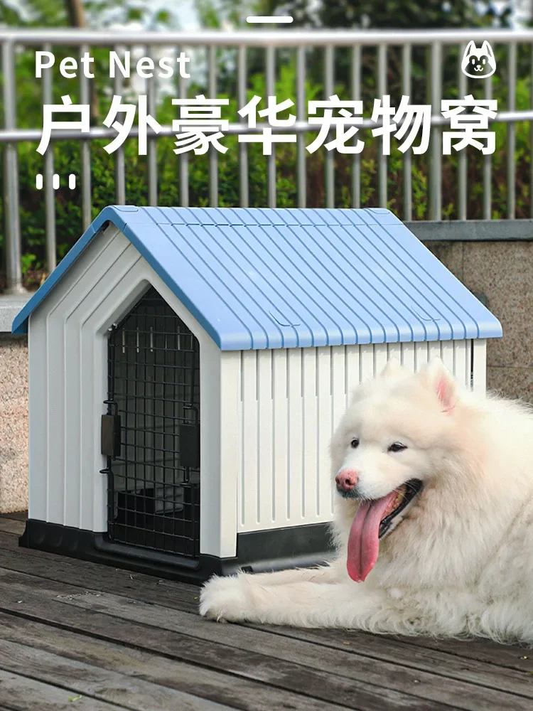 

Small Dog Kennel Small Teddy Dog House Outdoor Outdoor Medium Dogs Bichon Corgi Winter Warm