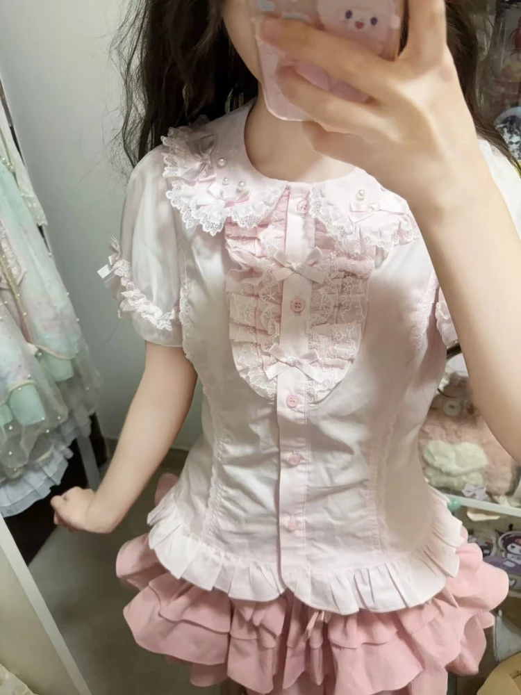 Street Fashion In Japanese - Damen Y2K Ästhetik Subkulturelles Top Niedliche