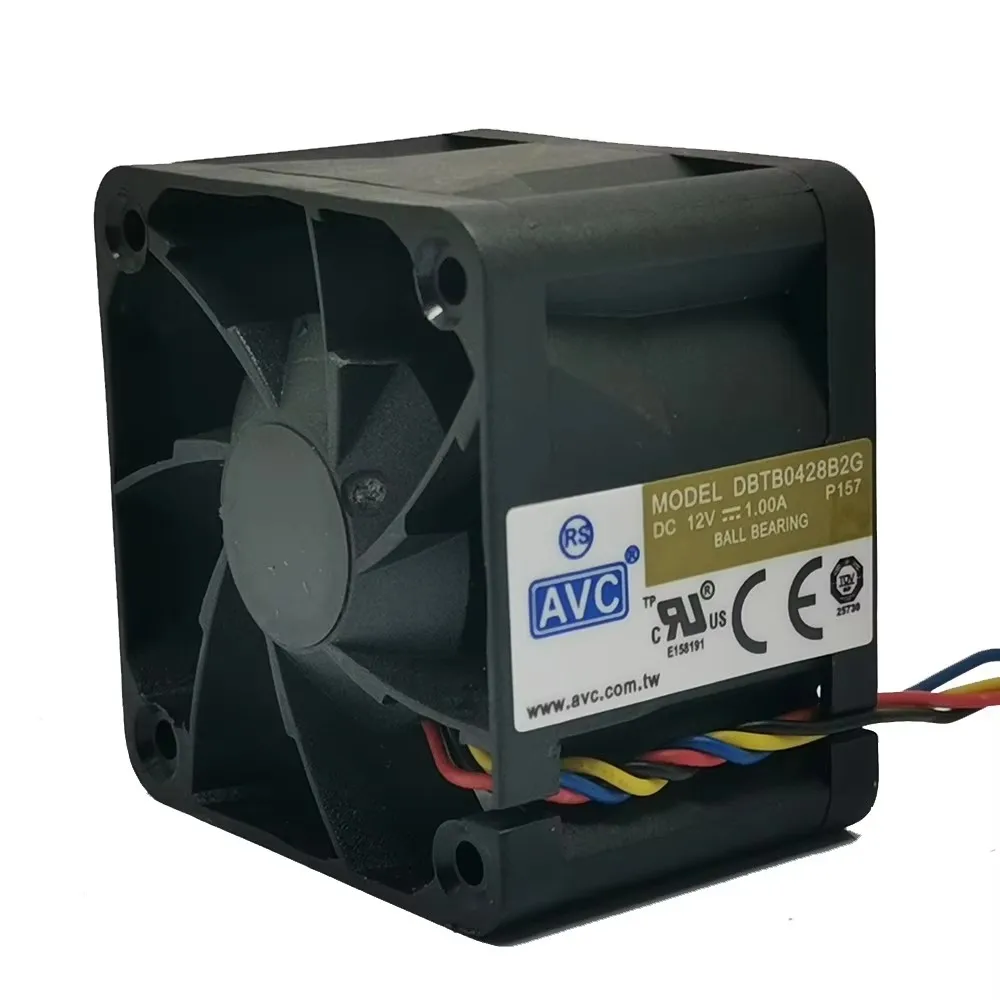 Original 40*40*28MM 4CM 12V 1.00A DBTB0428B2G ventilador de refrigeración de servidor de volumen de aire súper grande PWM de 4 cables