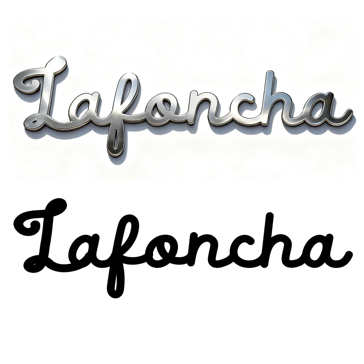 

1PC Custom Art Font High Quality Stainless Steel 3d Metal Stickers Piano Car Body Decal Accessories DIY Decaration Jewelry Gifts