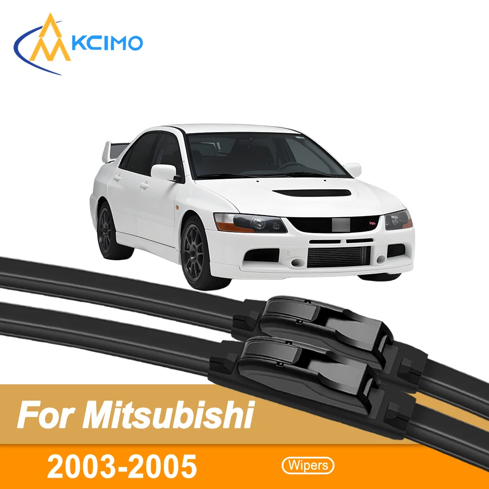 

2PCS All-Weather Wiper Blades Exact for Mitsubishi Lancer Evolution CT9A 2003-2005 Durable Smudge-Free Clean Max Driving Safety