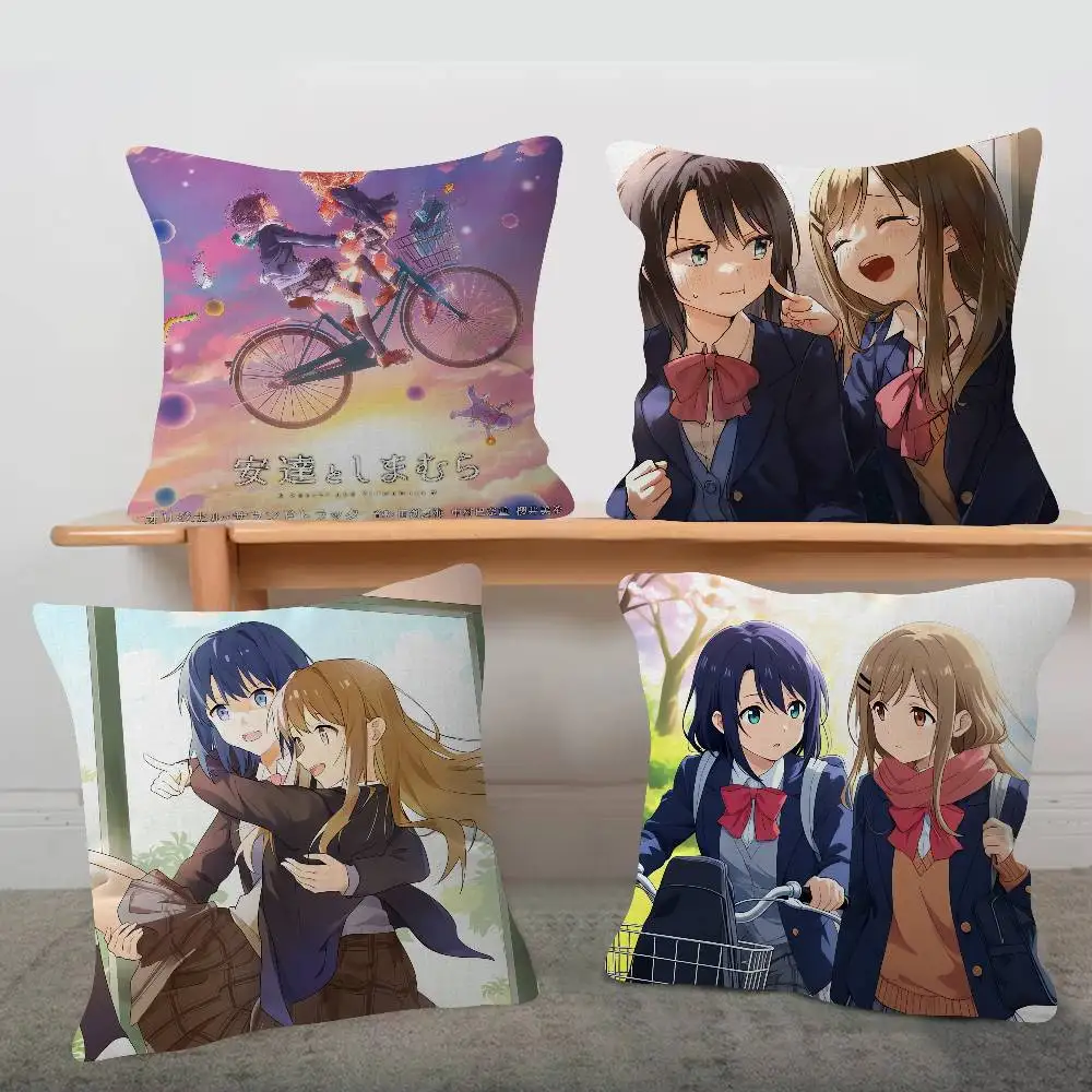 Anime Adachi And Shimamura Pillow Case Soft Double Sided Print Sofa Cushion Cover Throw Pillow Covers