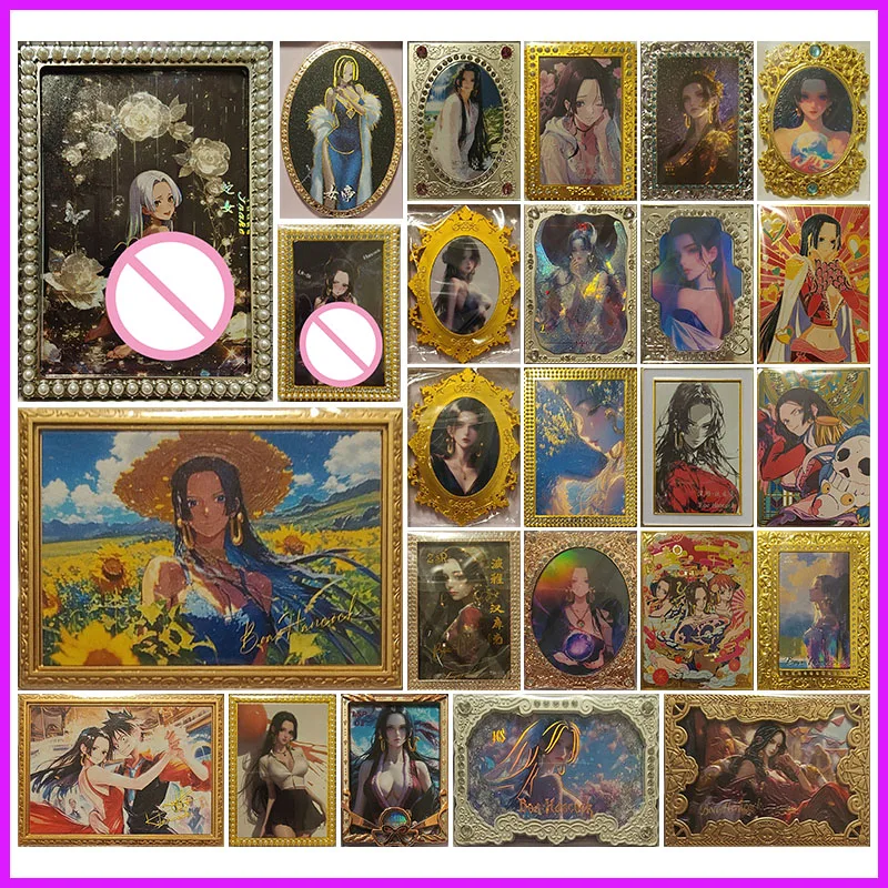 

Anime ONE PIECE Rare LR CZ ZSR XZ YS LSP HS Metal Refractive Collectible Cards Boa Hancock Toys for Boys Christmas Birthday Gift