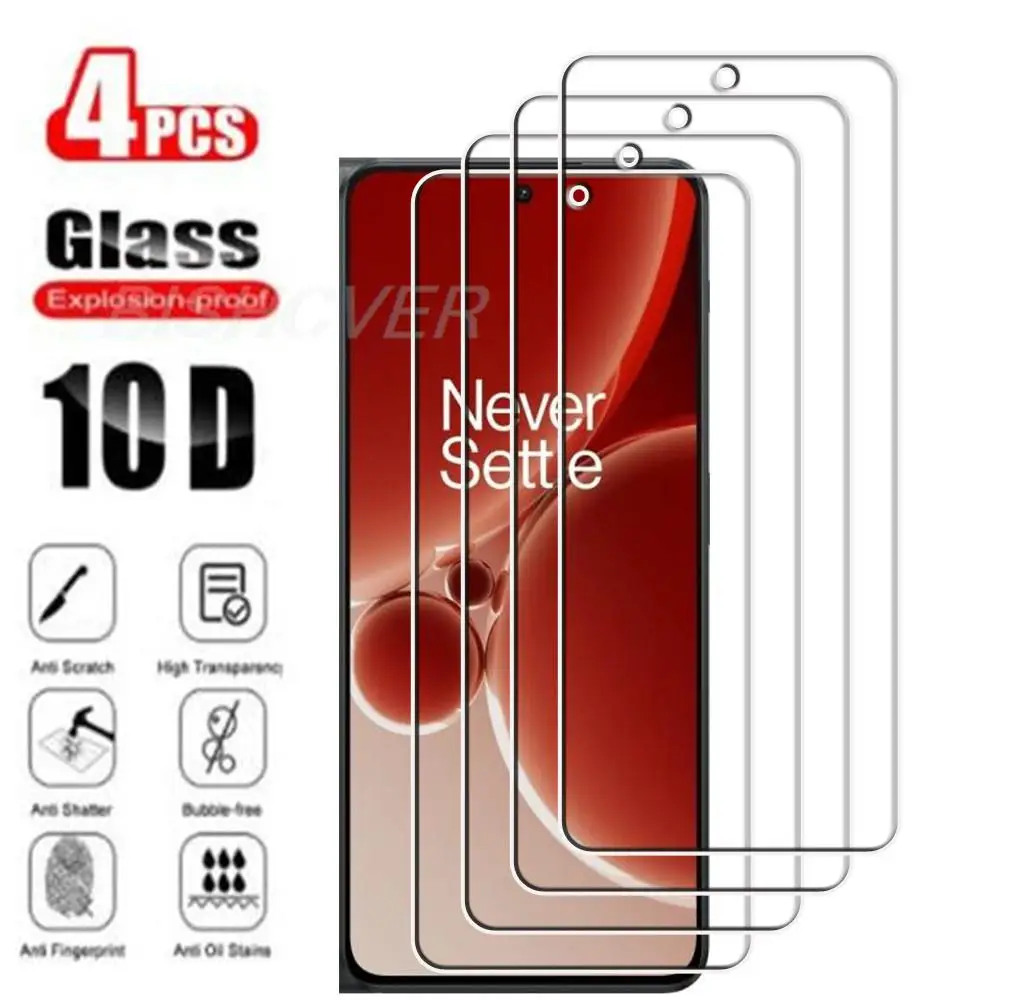 4Pcs Tempered Glass FOR OnePlus Nord 3 5G CPH2493 CPH2491 6.74