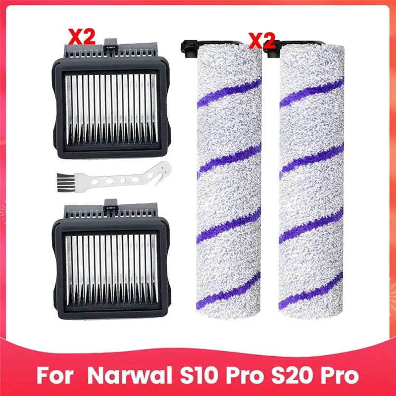 A26F-For Narwal S10 Pro S20 Pro Wet Dry Robot Vacuum Cleaner, Main Brush HEPA Filters Replacement Spare Parts