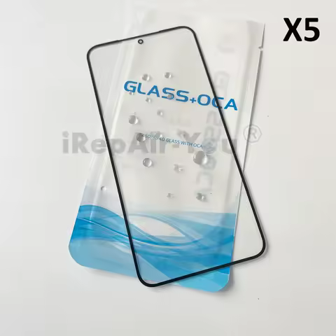 5x Touch Panel Front Outer Glass Lens OCA Film Replacement For Samsung Galaxy S23 S24 S21 S23FE S24FE S21FE A54 A14 A06 Cover
