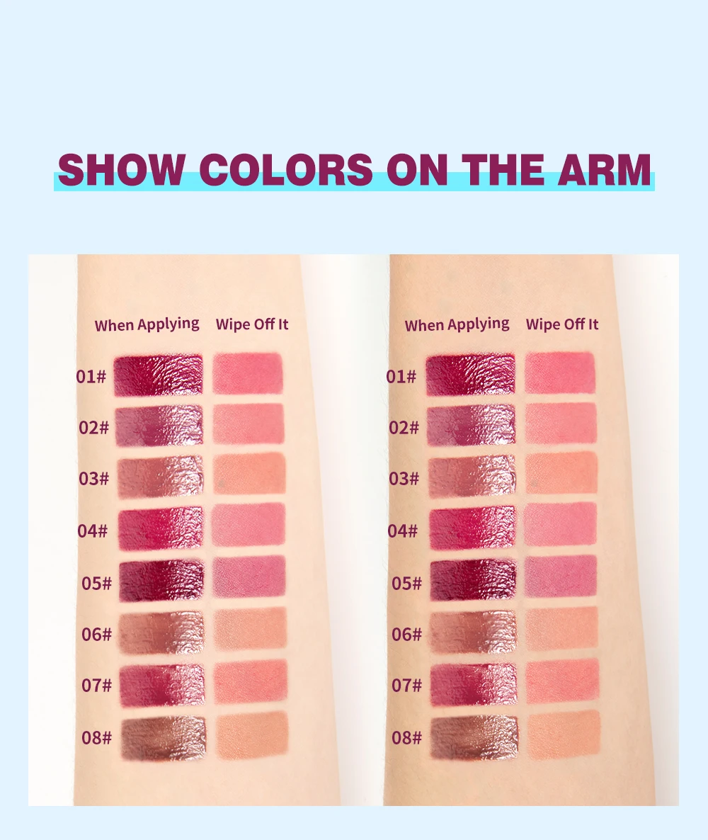 QIBEST Kristall-Lipgloss Spiegel-Wasser-Effekt Lip Glaze Langanhaltender Feuchtigkeitsspendender Lippenbalsam Aufpolsternder Gloss-Öl Hydratisierendes Make-up Lip Tint – Detail 10