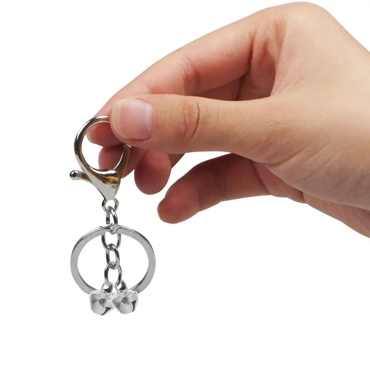 600 Uds. De hierro para Navidad, accesorios de joyería artesanal, pequeños abalorios de cascabel de Metal, regalos de Navidad para vacaciones