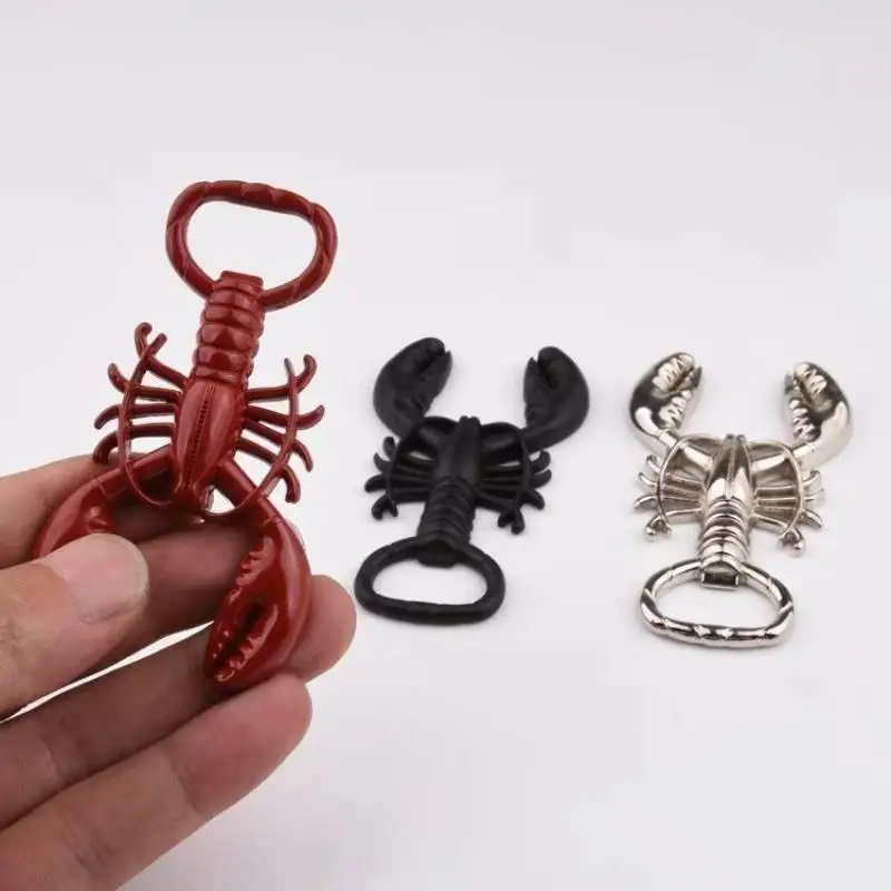 Metal Lobster  Bottle Opener Multifunctional Creative Jar Opener Portable Wine Bottle Remover Summer
