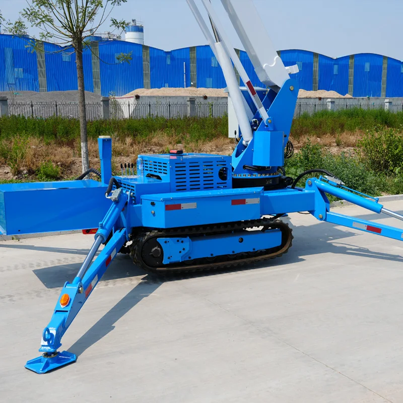 Customized 18m Self-propelled Hydraulic Articulated Boom Lift Tracked Rough Terrain Cherry Picker Aerial Work Platform