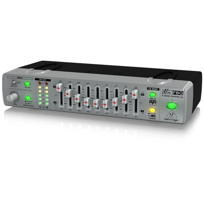 

Best sell Behringers FBQ800 Compact 9 Section Graphic EQ Feedback Suppressor Whistling Feedback Suppression