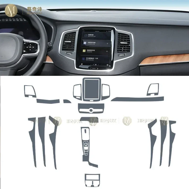 MUQSHI Pre cutting car Interior PPF paint protection film console Scratch resistant repair TPU film For Volvo XC90 2020-2024