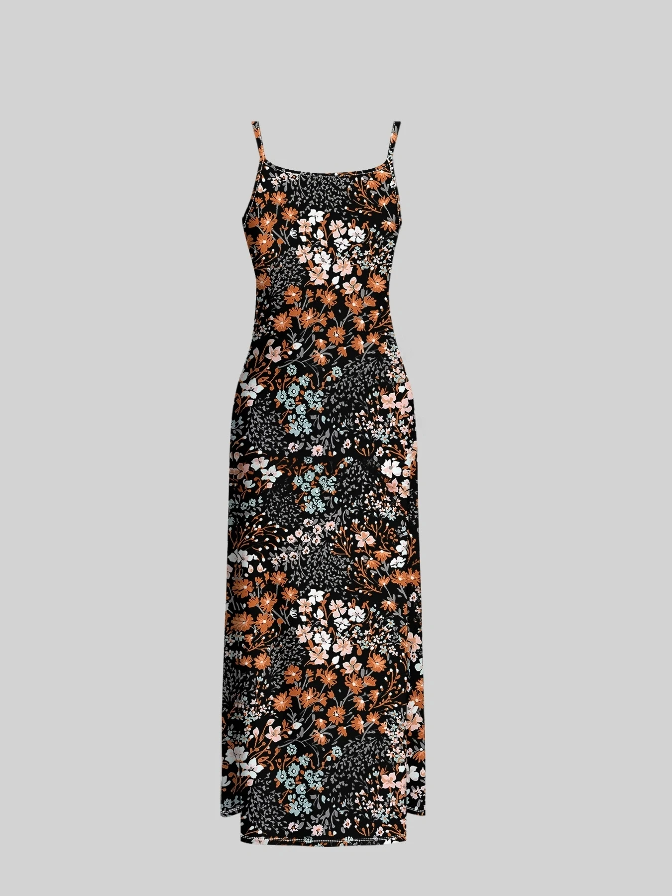 Printed Design Casual style floral patterned camisole dress