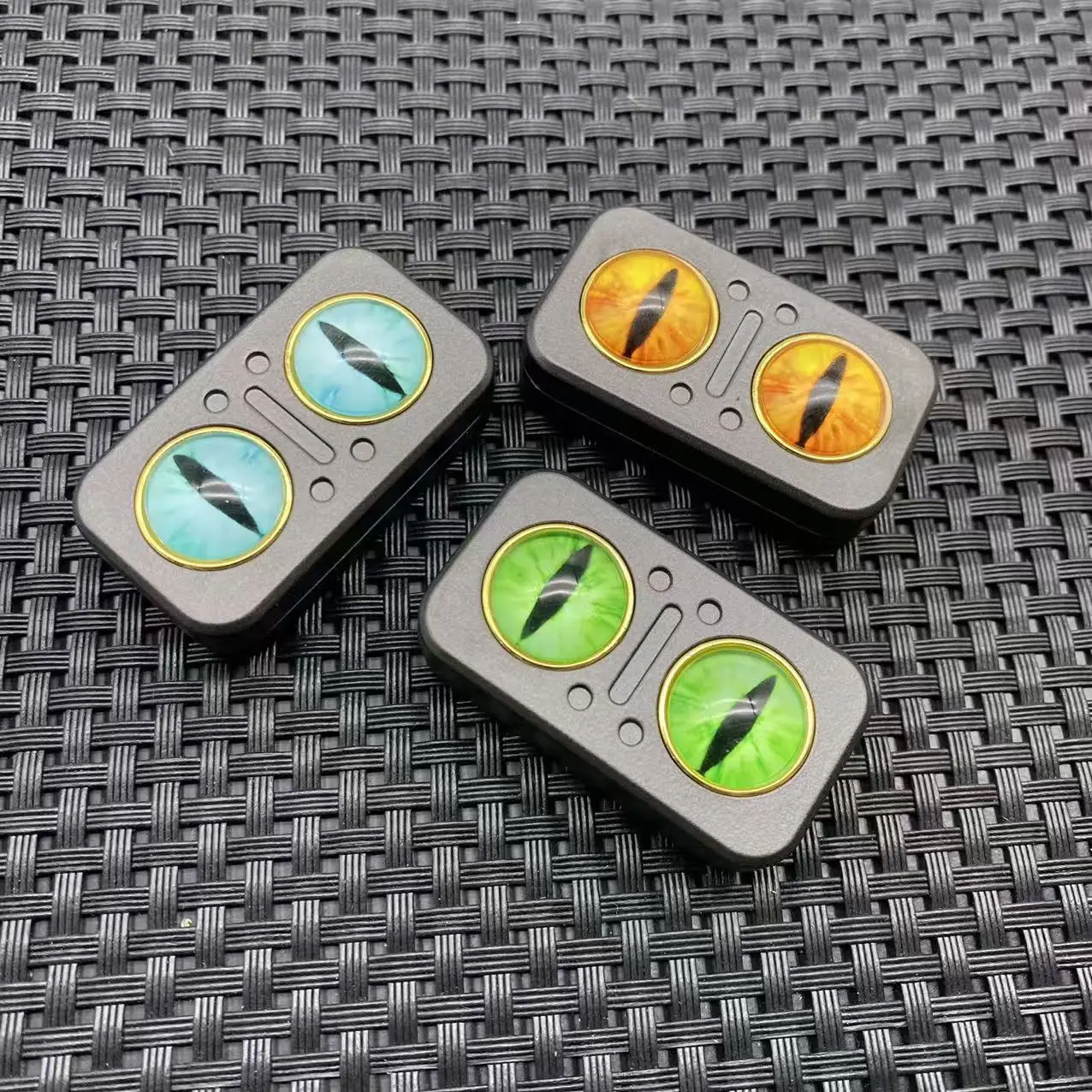 Gufo rotante cursore meccanico push card magnetico clicker Fidget Spinner piastra di spinta giocattolo sensoriale antistress in lega EDC