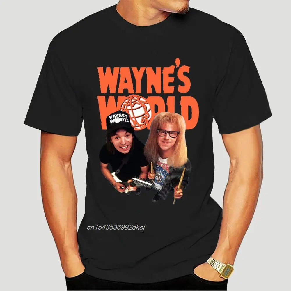 

Wayne World T Shirt Wayne Waynes World World Comedy Classic Metal Rock Heavy Hard Rocker 0164D