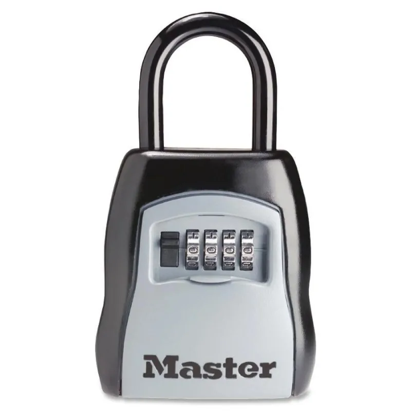 

Master Lock Lock Box 5400D Set Your Own Combination, Metal, Portable, 3-1/4in (83mm) Wide