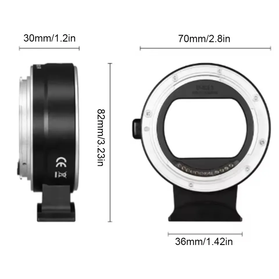 Viltrox Canon EF-EOSR Auto Focus Lens Adapter IS Autofocus Converter Ring for EF EF-S Lenses to EOS R RF Mount - Image 2