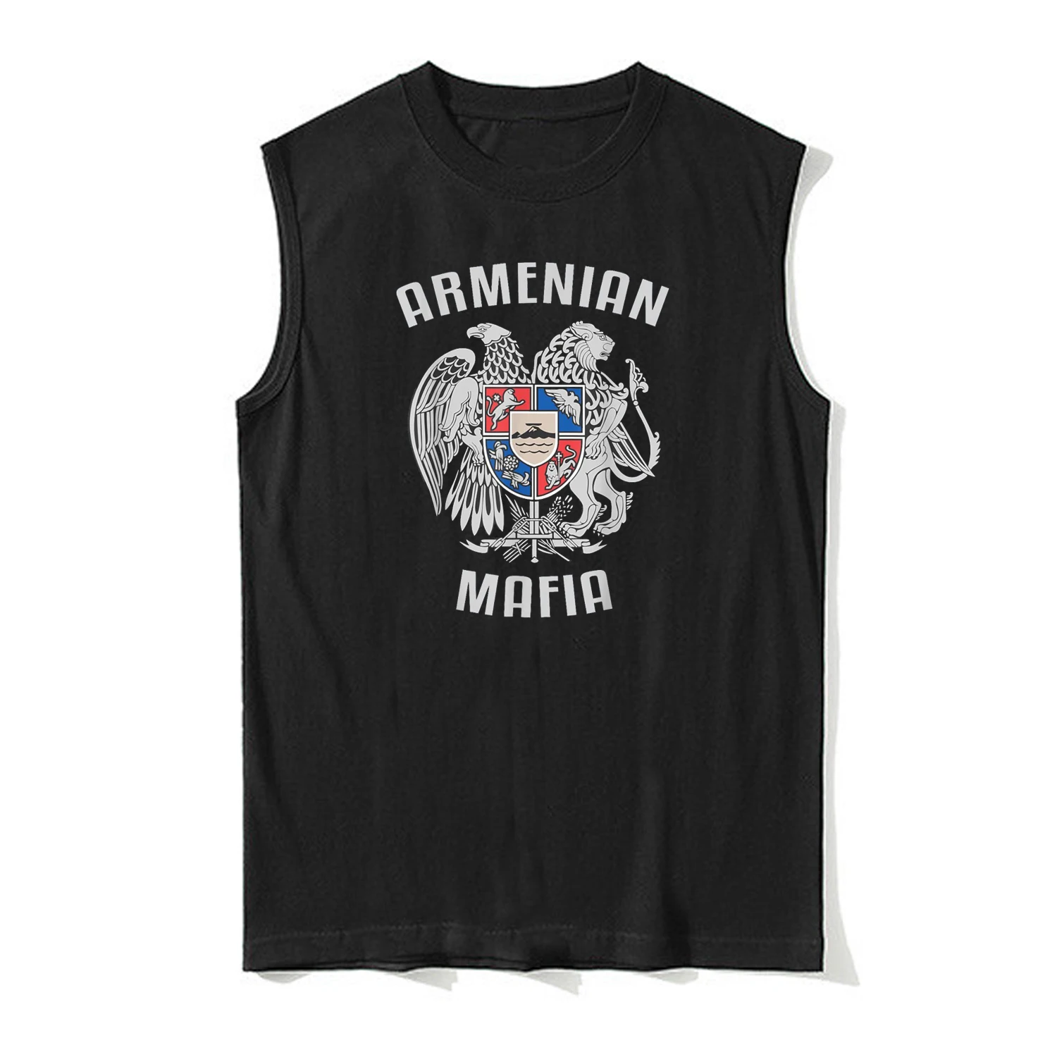 Armenian Mafia Armenia Coat of Arms Symbol Tank Top New 100% Cotton O-Neck Summer Casual Mens Vest Sleeveless T-shirt Streetwear