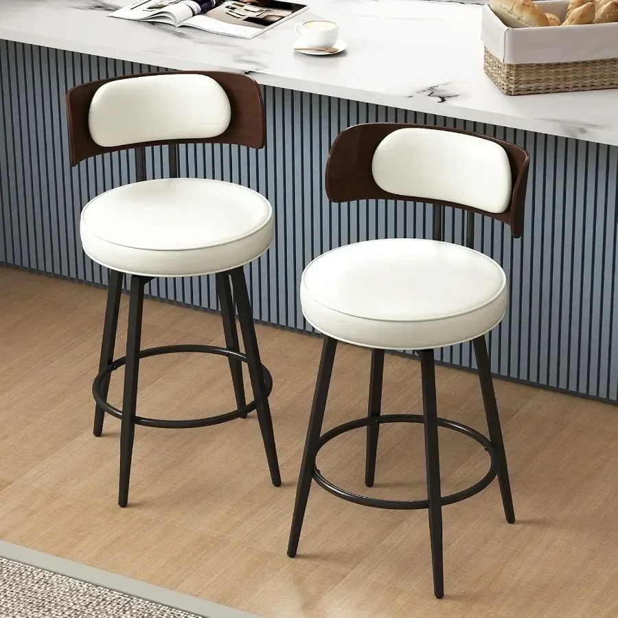 Swivel Counter Height Bar Stools Set of 2, 26