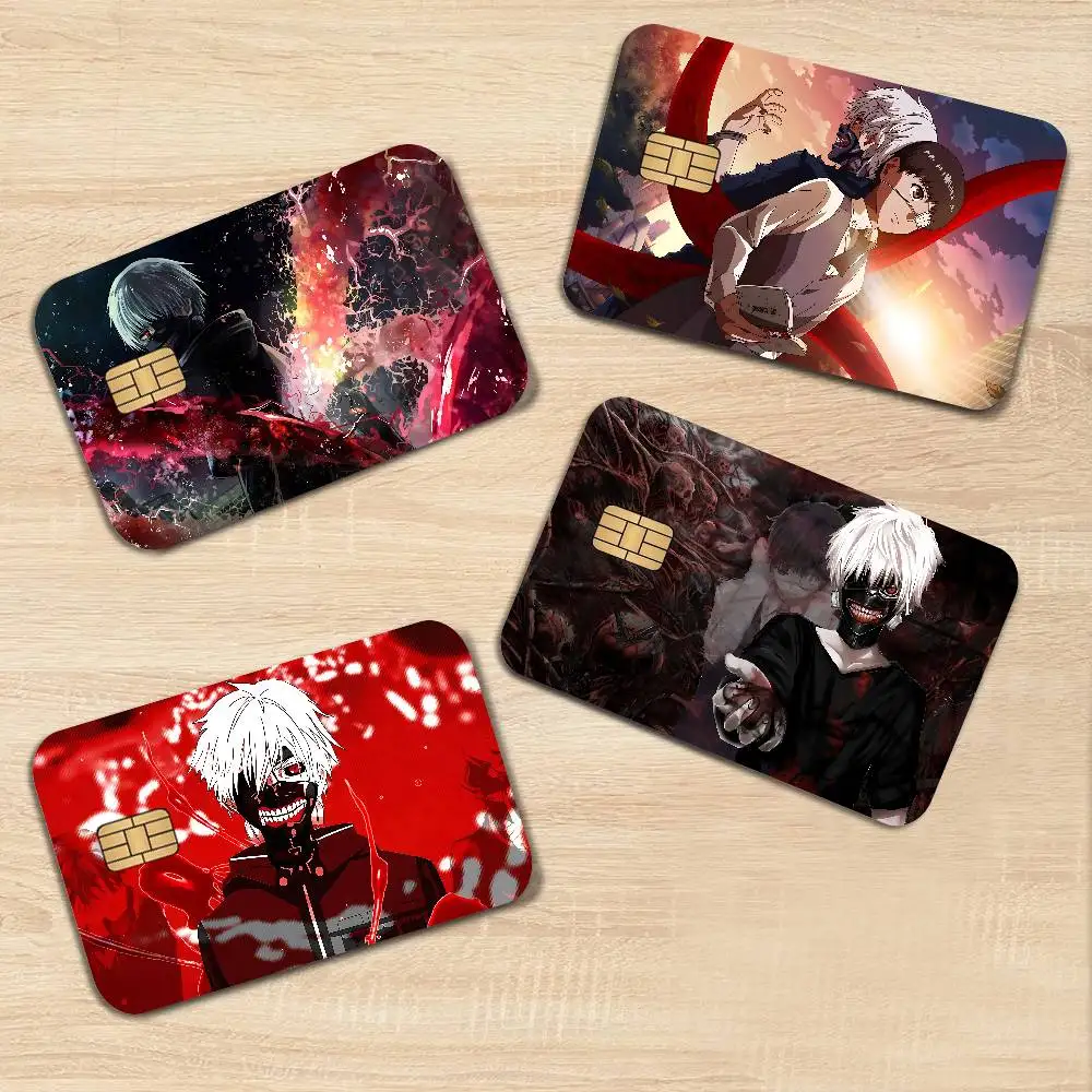 Japanese Anime T-Tokyo G-ghoul Anime Cartoon Sticker Film Skin for Credit Card Debit Bank Bus Card