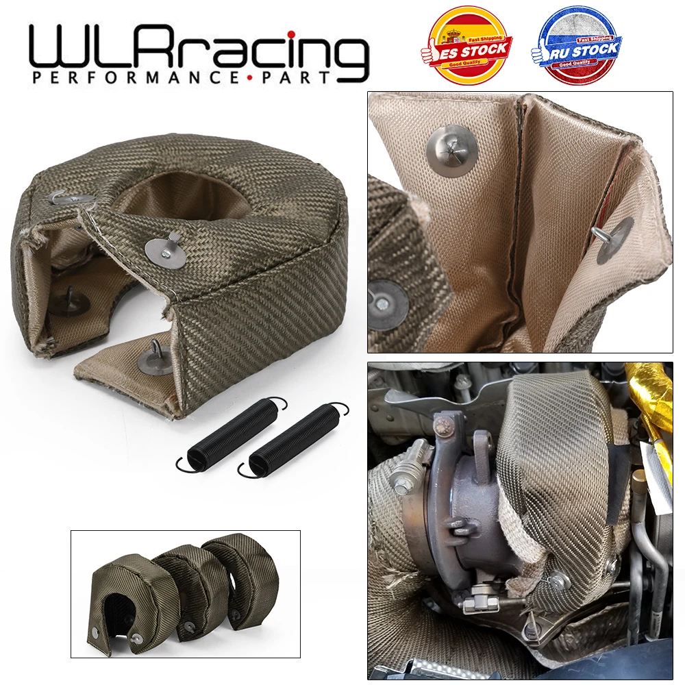 WLR - 100% Full Titanium T3 Turbo Blanket Turbo Heat Shield Fit : T2 T25 T28 GT28 GT30 GT35 And Most T3 Turbo WLR1303-2T/TBF03