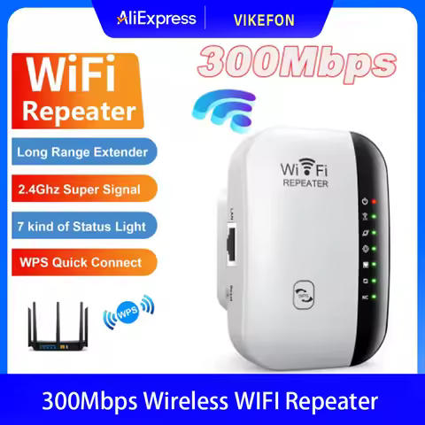 300Mbps Wireless WIFI Repeater 2.4G Router Wifi Range Extender Wi-Fi Signal Amplifier 802.11N Network Card Adapter for PC